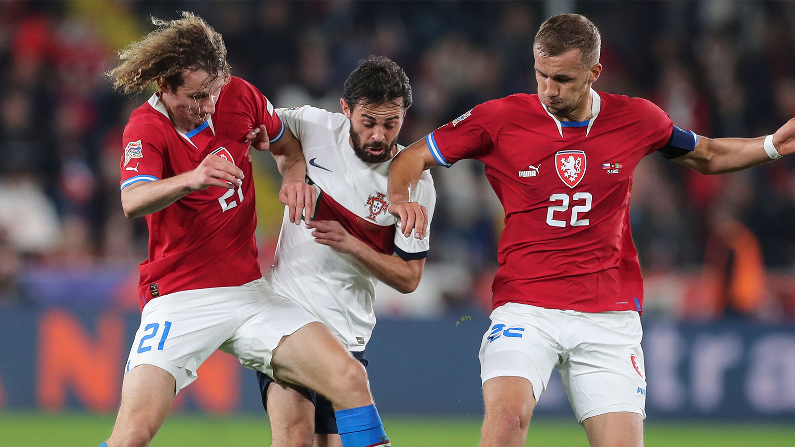 Souček battles against Portugal