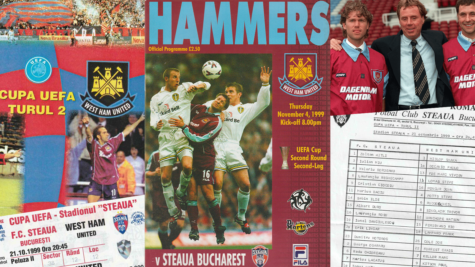 Reflecting on over 40 years of links between West Ham United and the country tonight’s visitors FCSB hail from