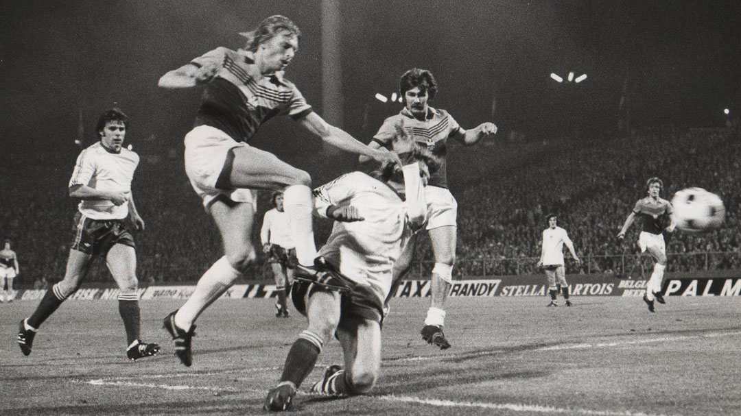 Alan Taylor in action during the 1976 European Cup Winners' Cup final