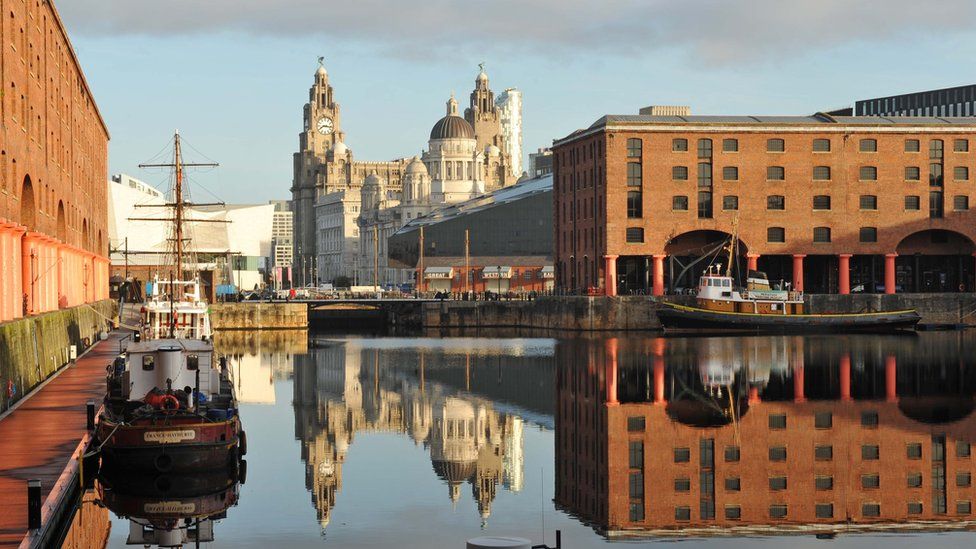 Liverpool's Albert Dock and Liver Building