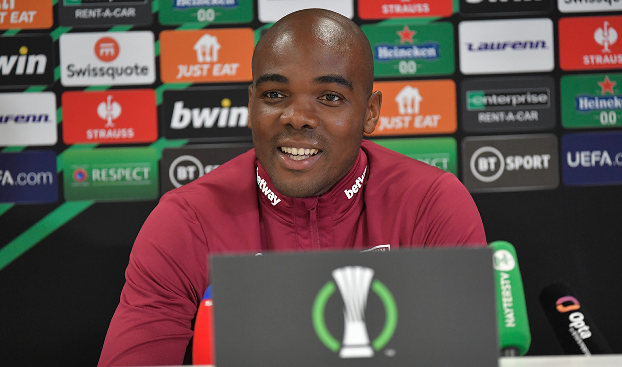 Angelo Ogbonna in his pre-match UEFA Europa Conference League press conference