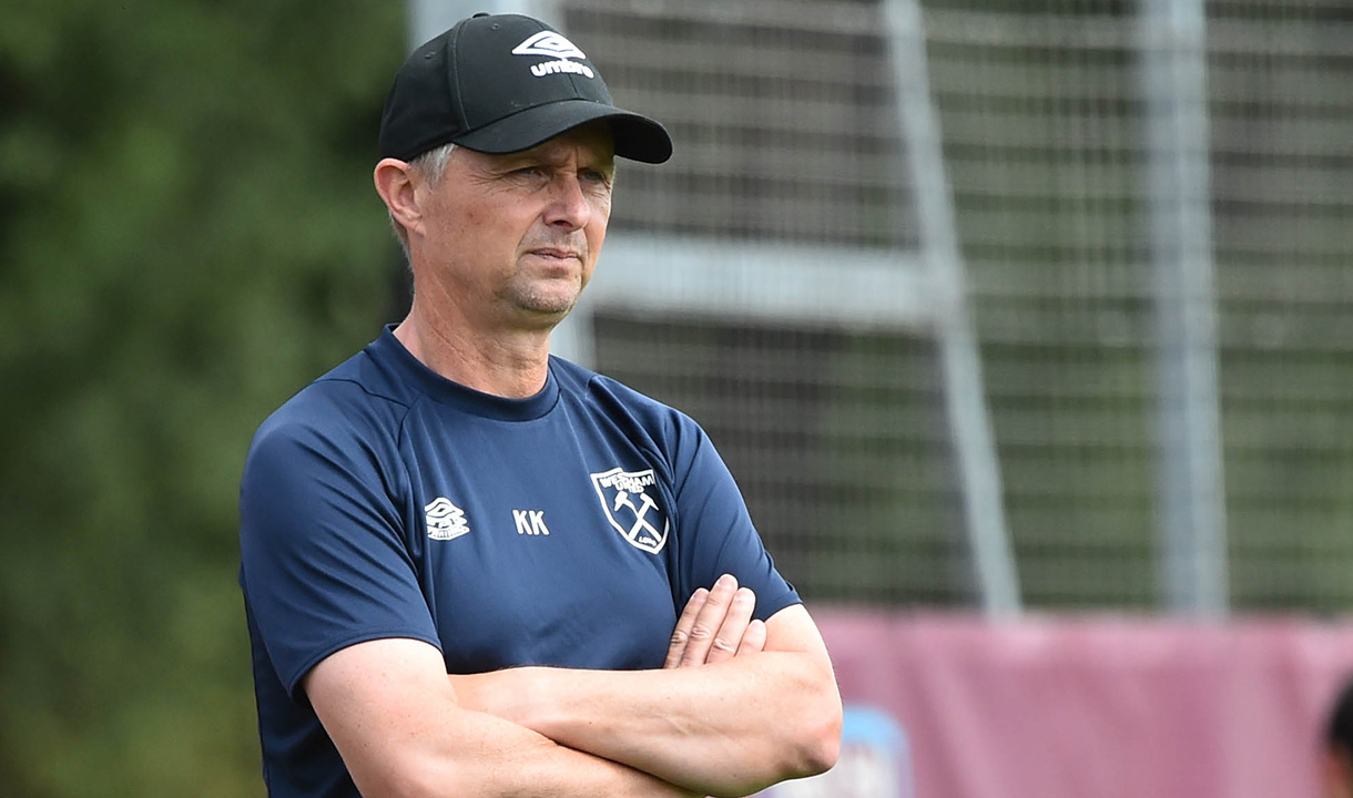 Kevin Keen watches his West Ham United U18s