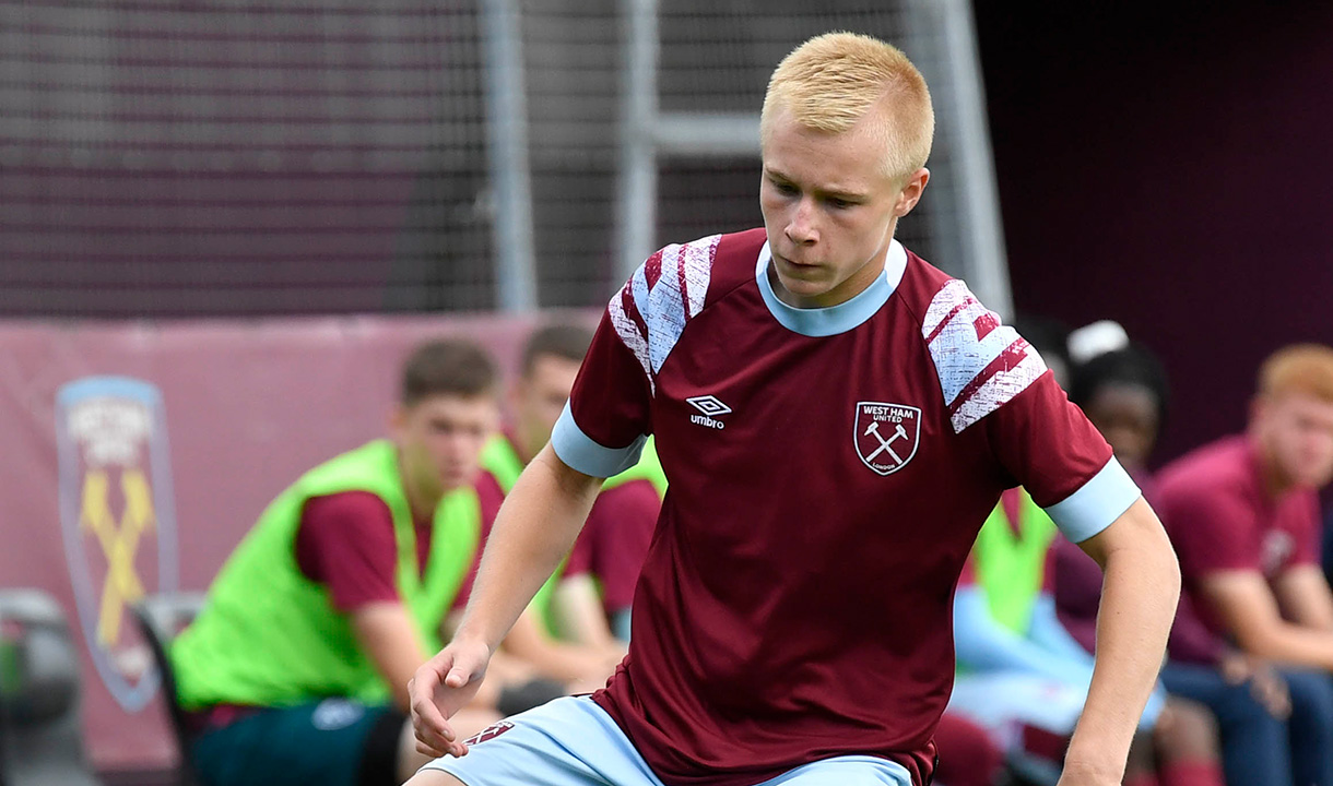 Liam Jones of the West Ham United Academy