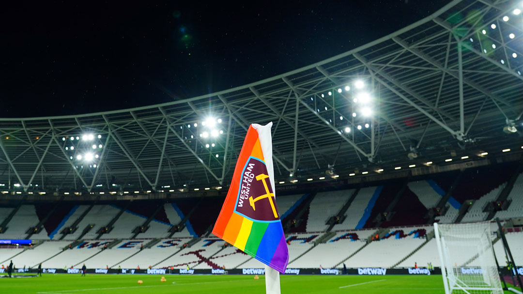 London Stadium will be awash with rainbow colours this evening