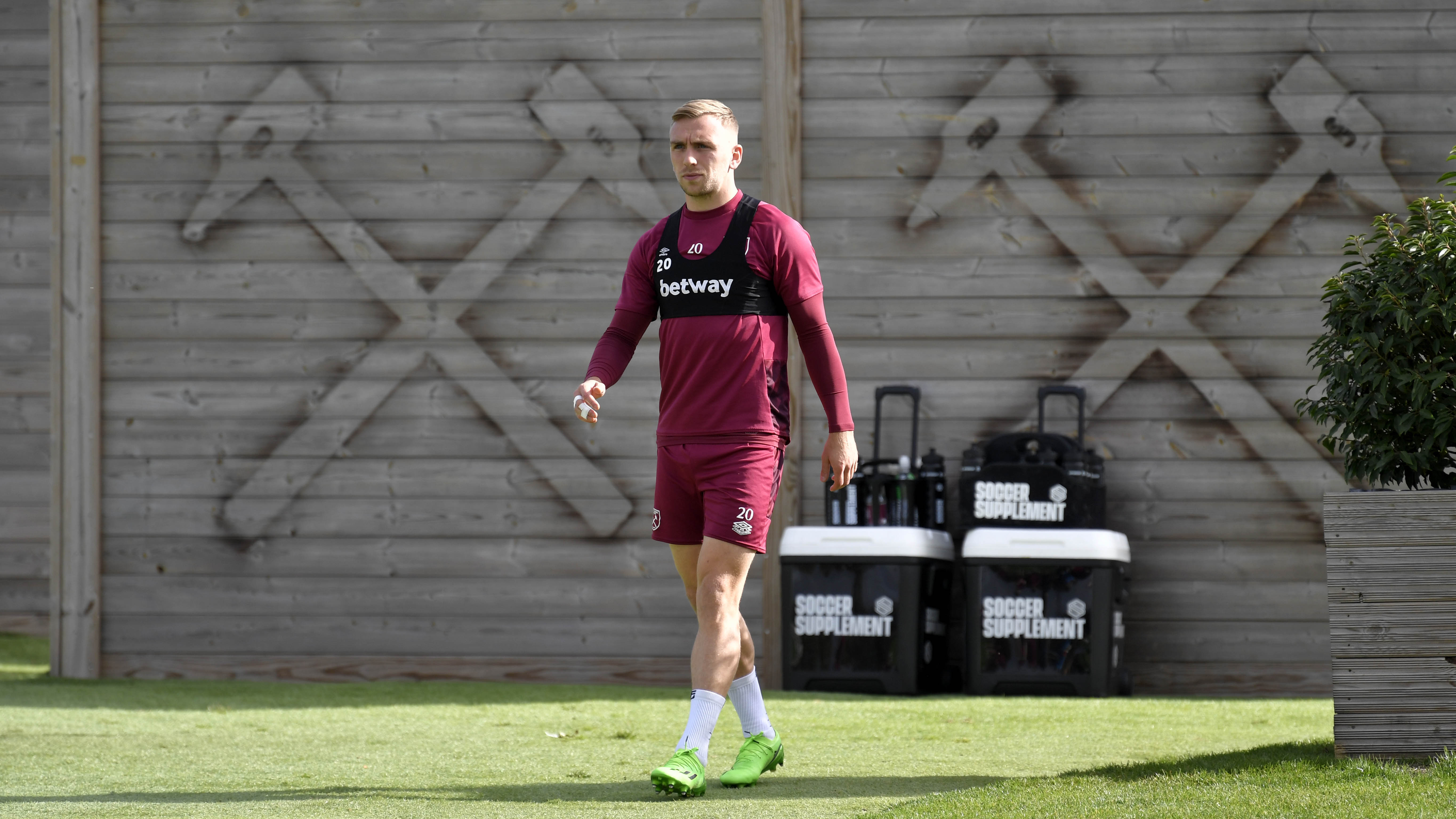 Jarrod Bowen in West Ham United training