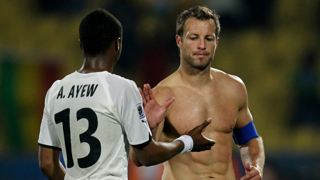 Andre Ayew and Lucas Neill