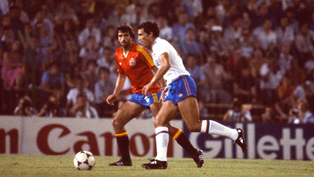 Trevor Brooking at the 1982 World Cup finals