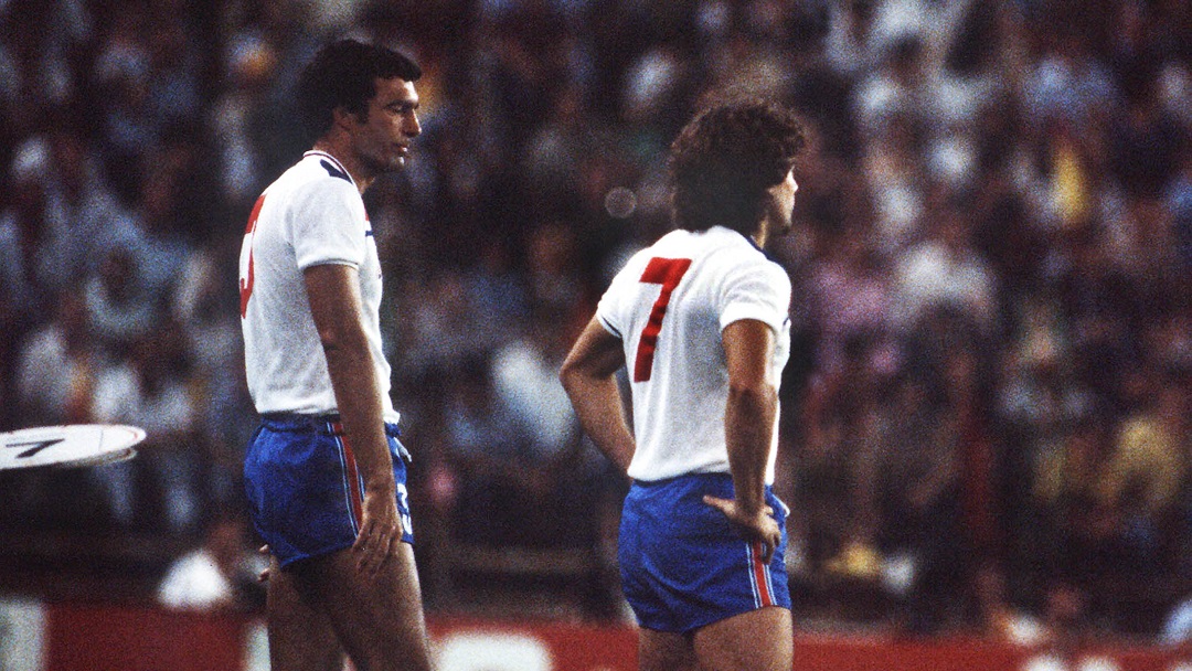 Brooking and Keegan at the 1982 World Cup