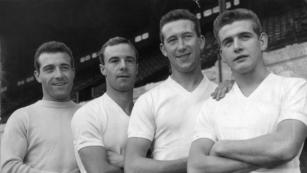 Ken Brown with his England teammates