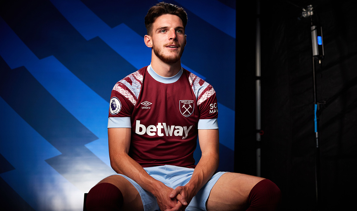 Declan Rice sits down for an interview