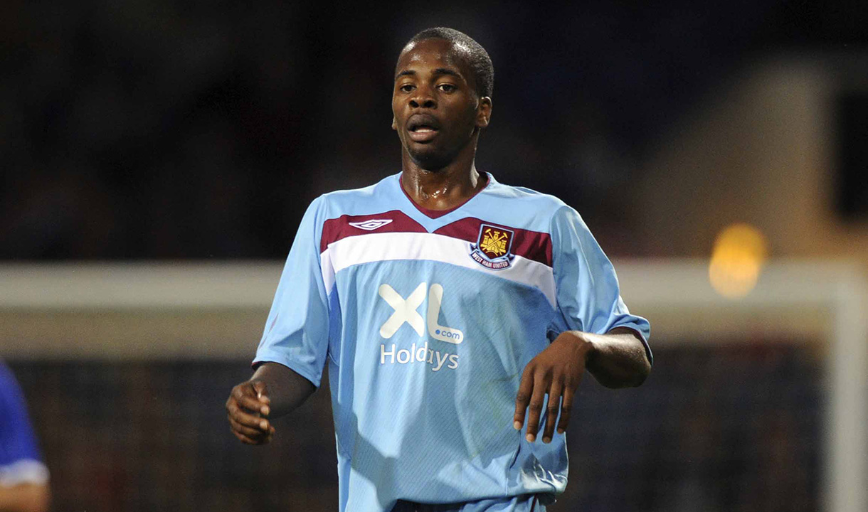 Zavon Hines in action for the Hammers in 2008