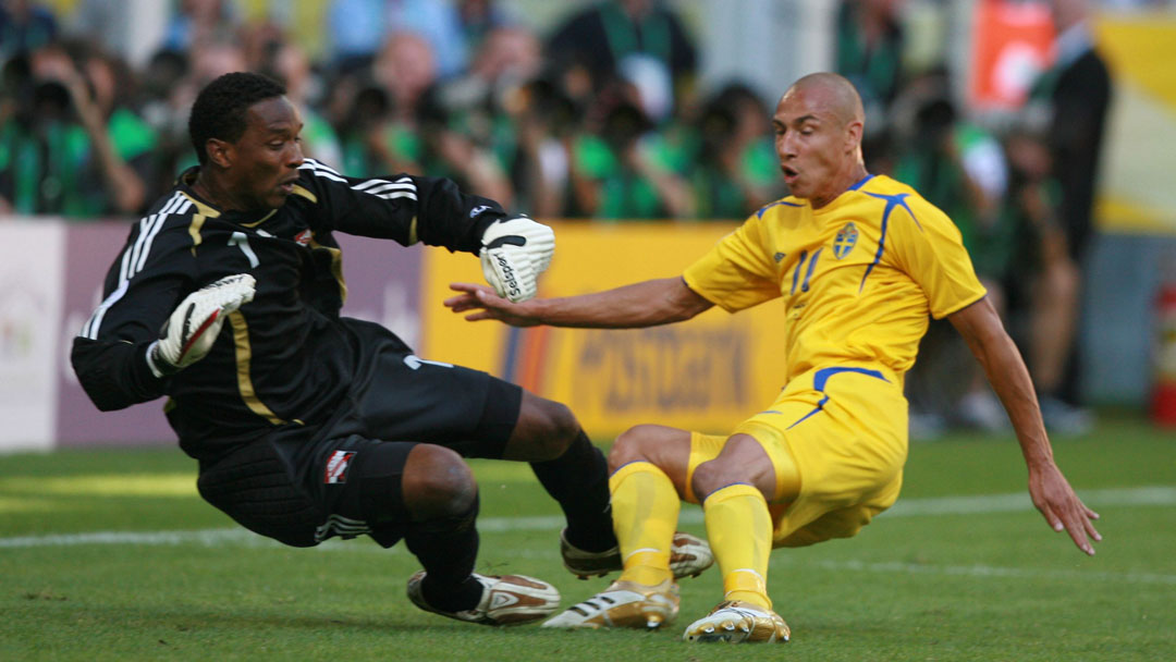 Shaka Hislop in action at the 2006 World Cup
