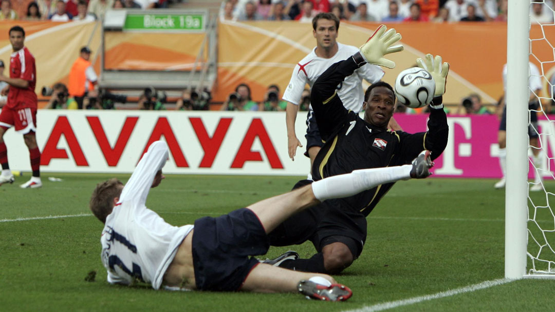 Shaka Hislop in action at the 2006 World Cup