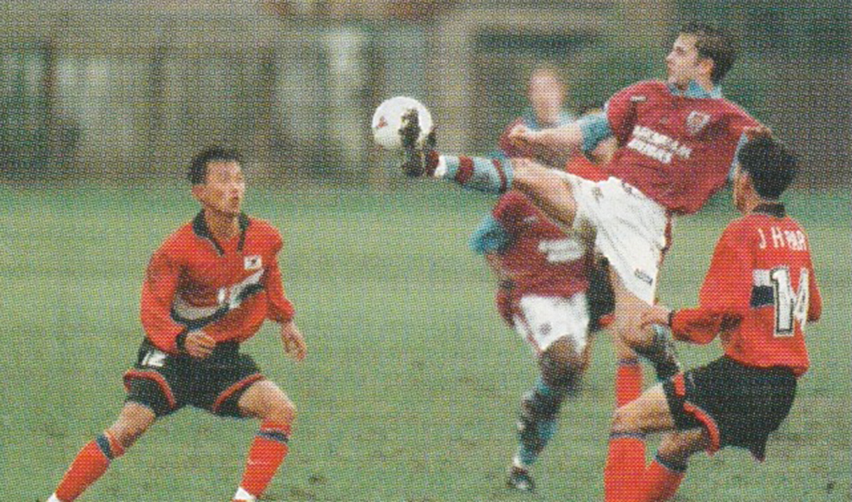 Lee Hodges in action for West Ham United