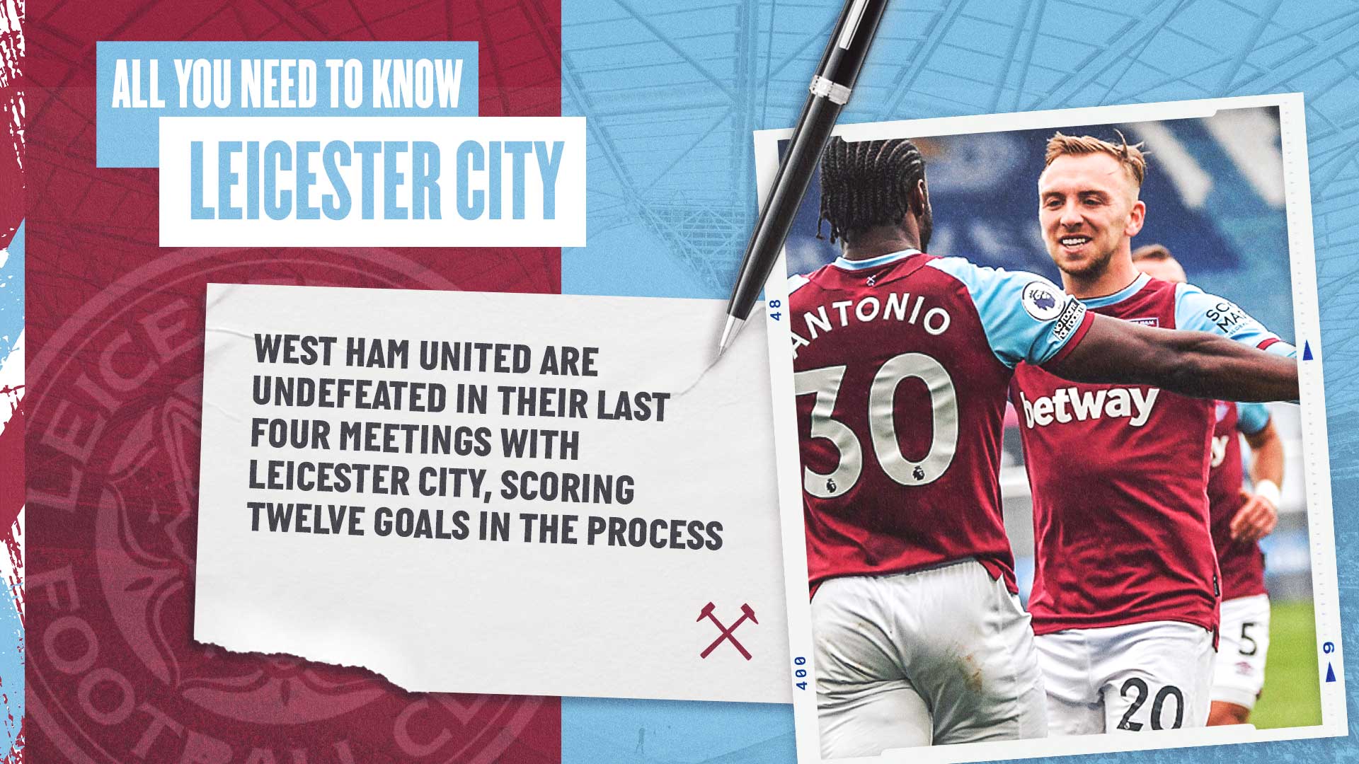WHU v Leicester All You Need to know