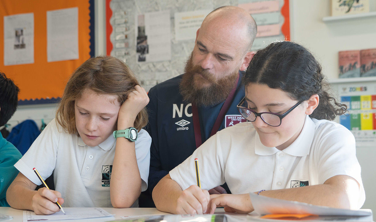 Students from the Premier League Stars