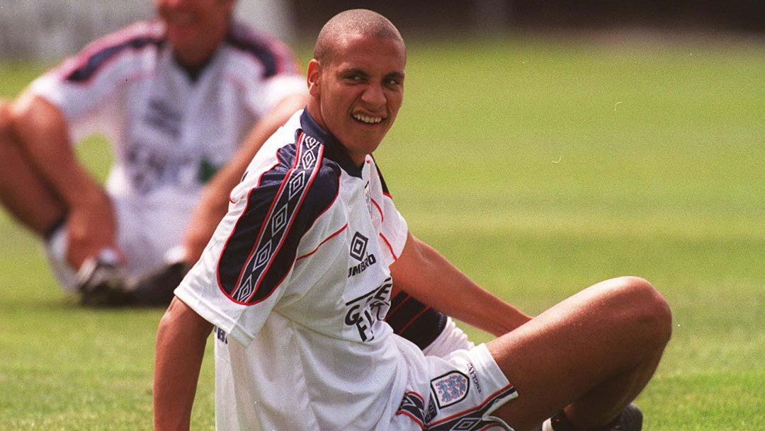 Rio Ferdinand in training at France 98