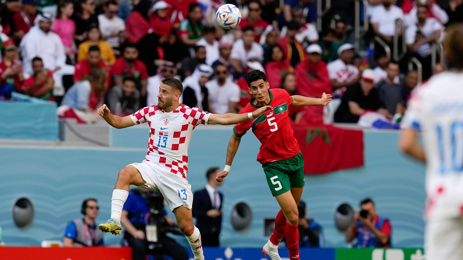 Morocco v Croatia match action