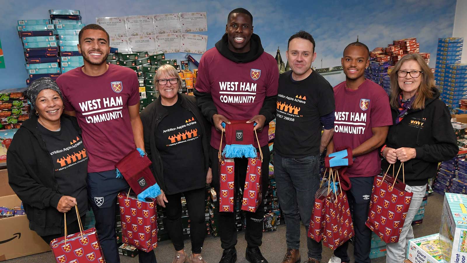 Hammers trio support Christmas Toy Appeal