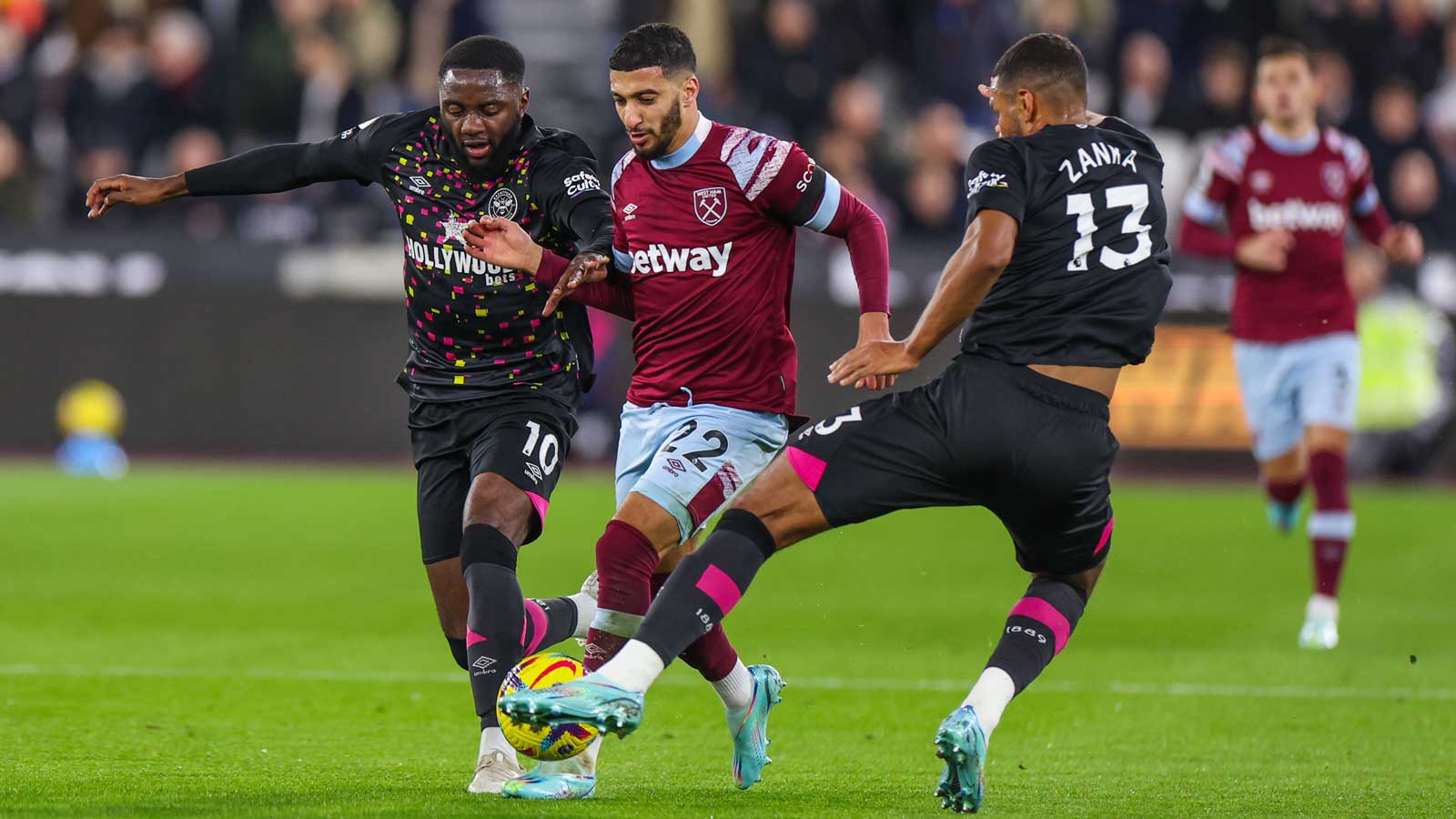 Saïd Benrahma in action against Brentford