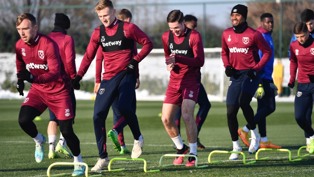 Hammers train for Fulham