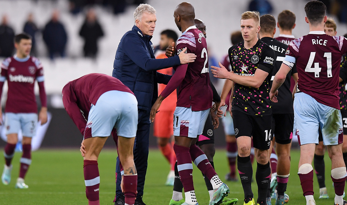 David Moyes and Angelo Ogbonna