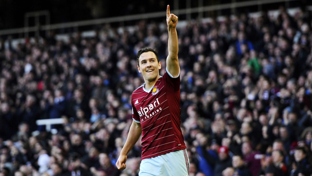 Stewart Downing celebrates scoring against Hull City in January 2015