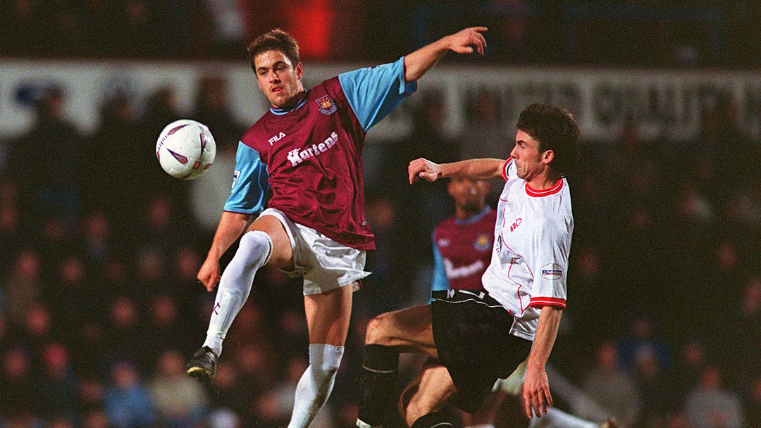 Joe Cole in action against Nottingham Forest in January 2003