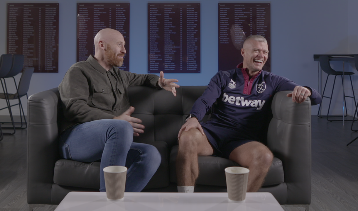 Paul Konchesky & James Collins interview at Chadwell Heath
