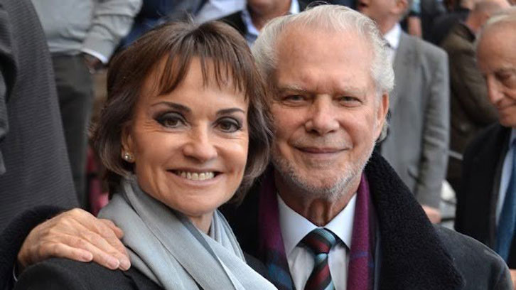 Lesley with David Gold