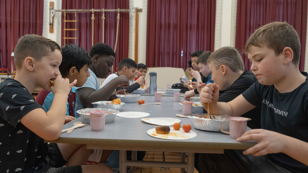 Healthy Hammers provides hot meals and activities for youngsters aged seven-to-16