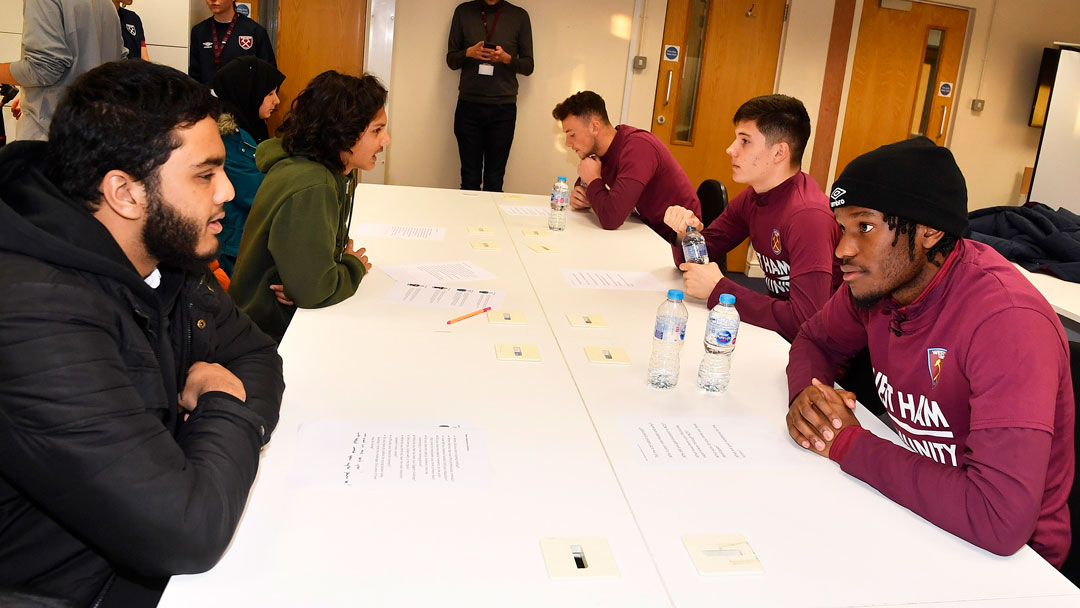 Hammers quartet support Foundation’s NCS Skills Booster session 