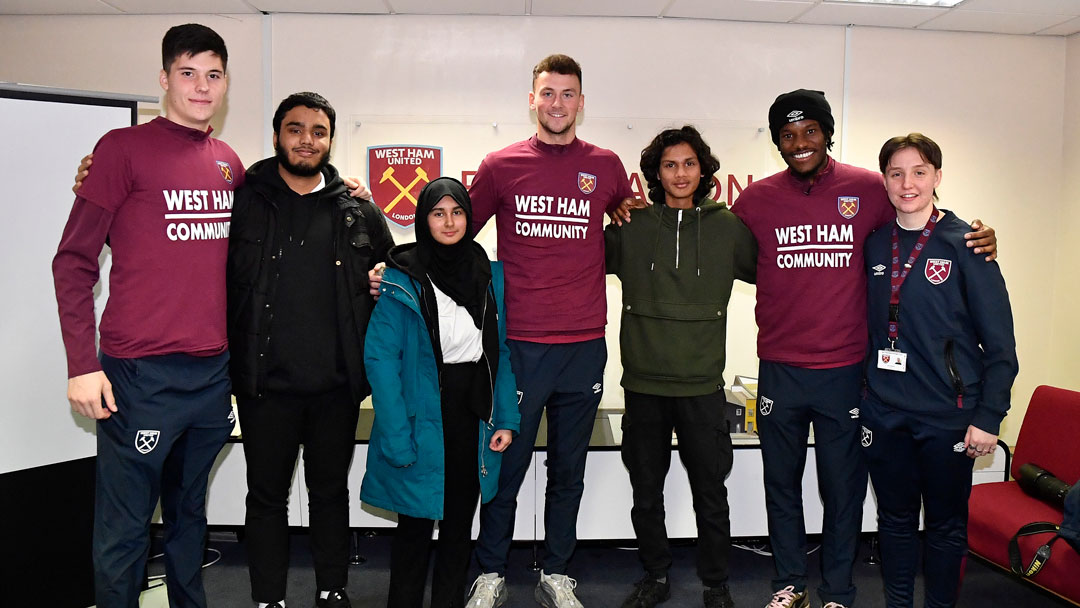 Hammers quartet support Foundation’s NCS Skills Booster session 