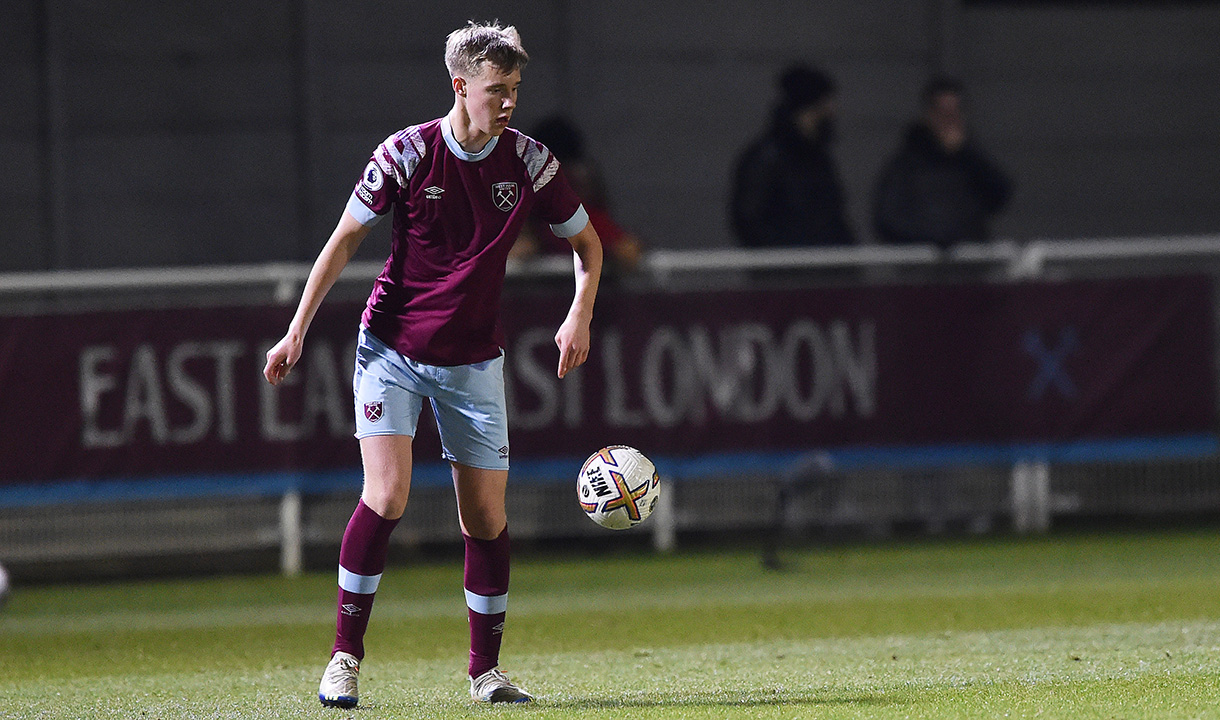 Kaelan Casey in action versus Fulham