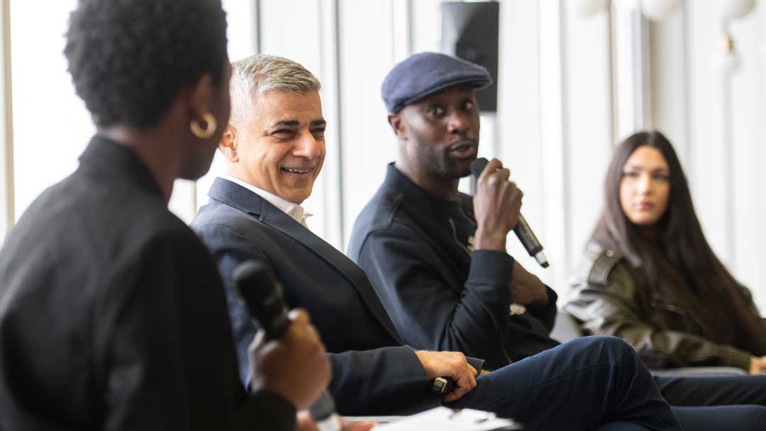 Sadiq Khan and Carlton Cole