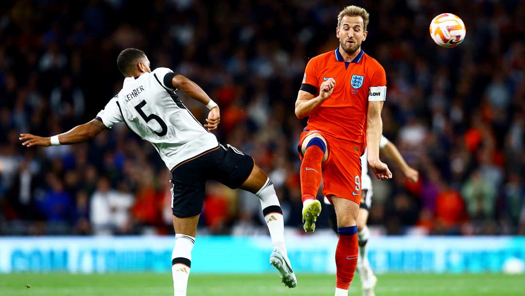 Thilo Kehrer and Harry Kane