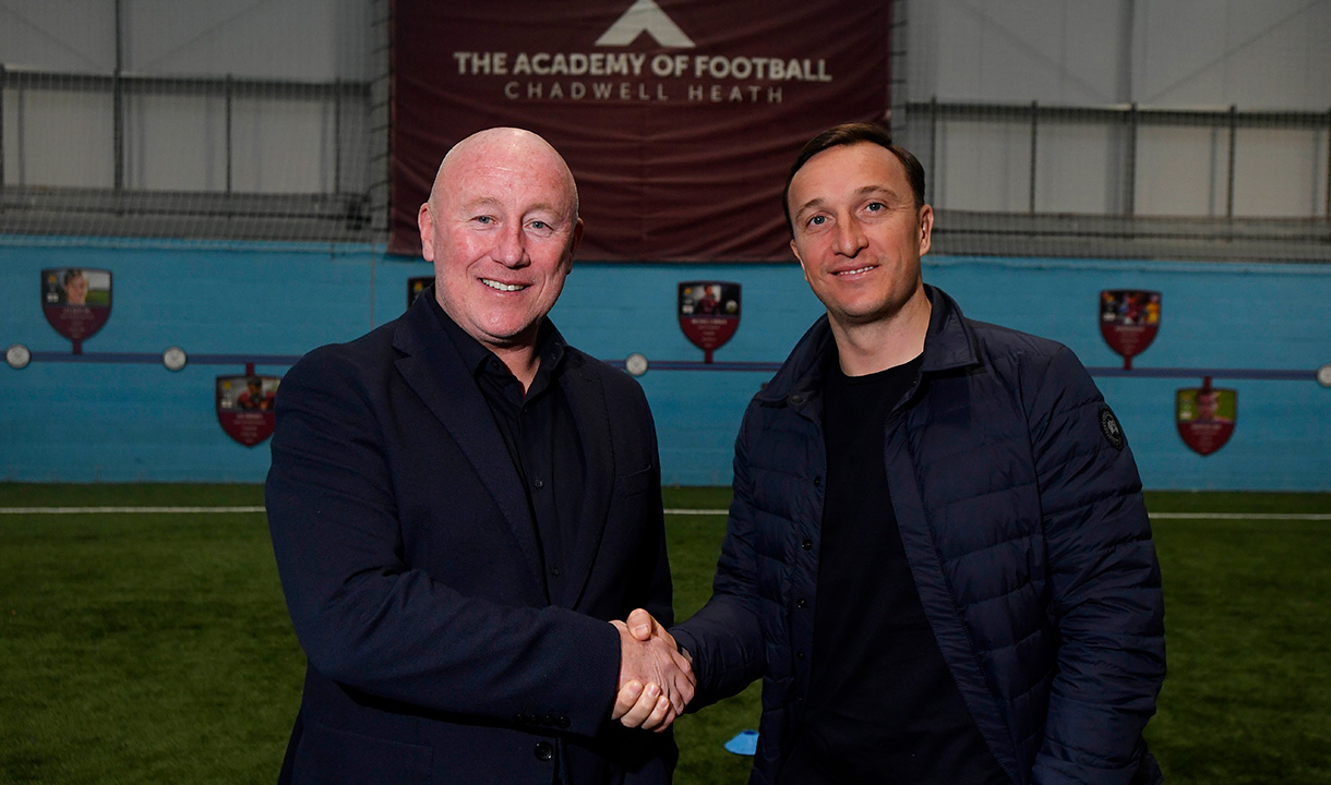 Kenny Brown & Mark Noble at the Academy of Football