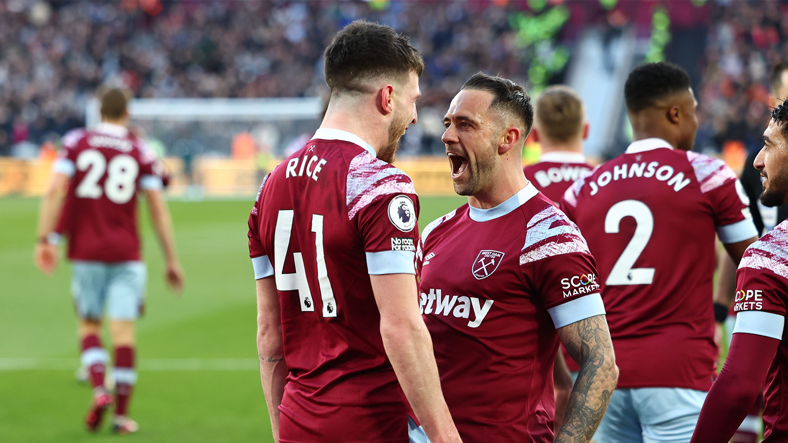 Declan Rice and Danny Ings 