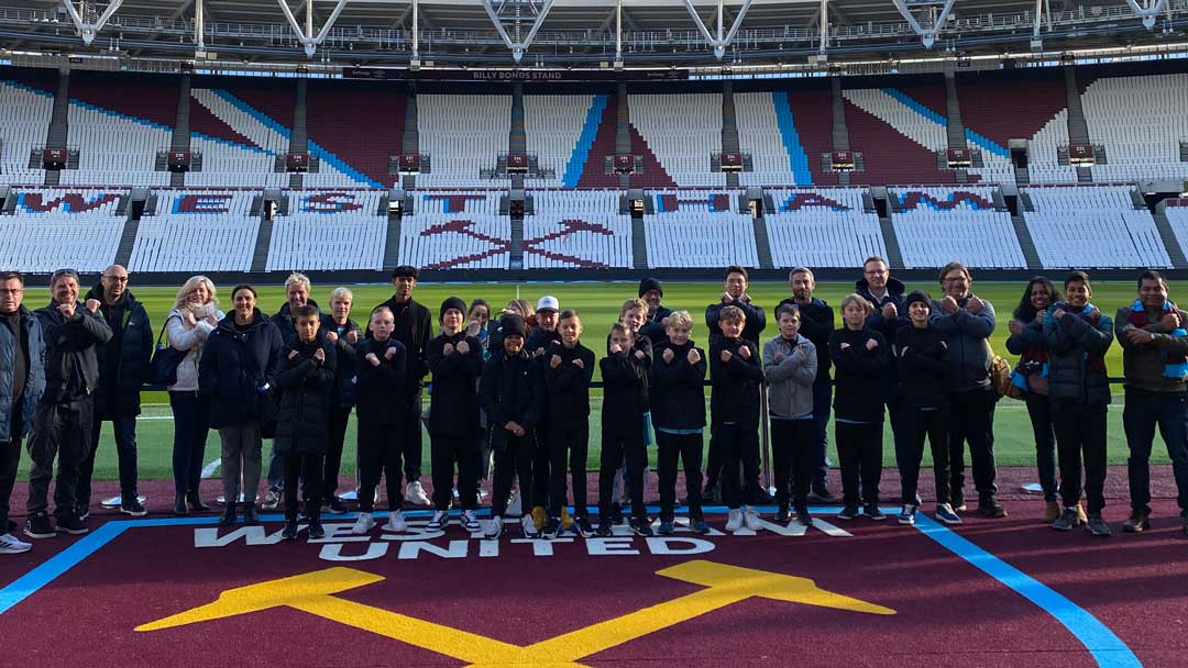 George Cowie Football paid a visit to London Stadium