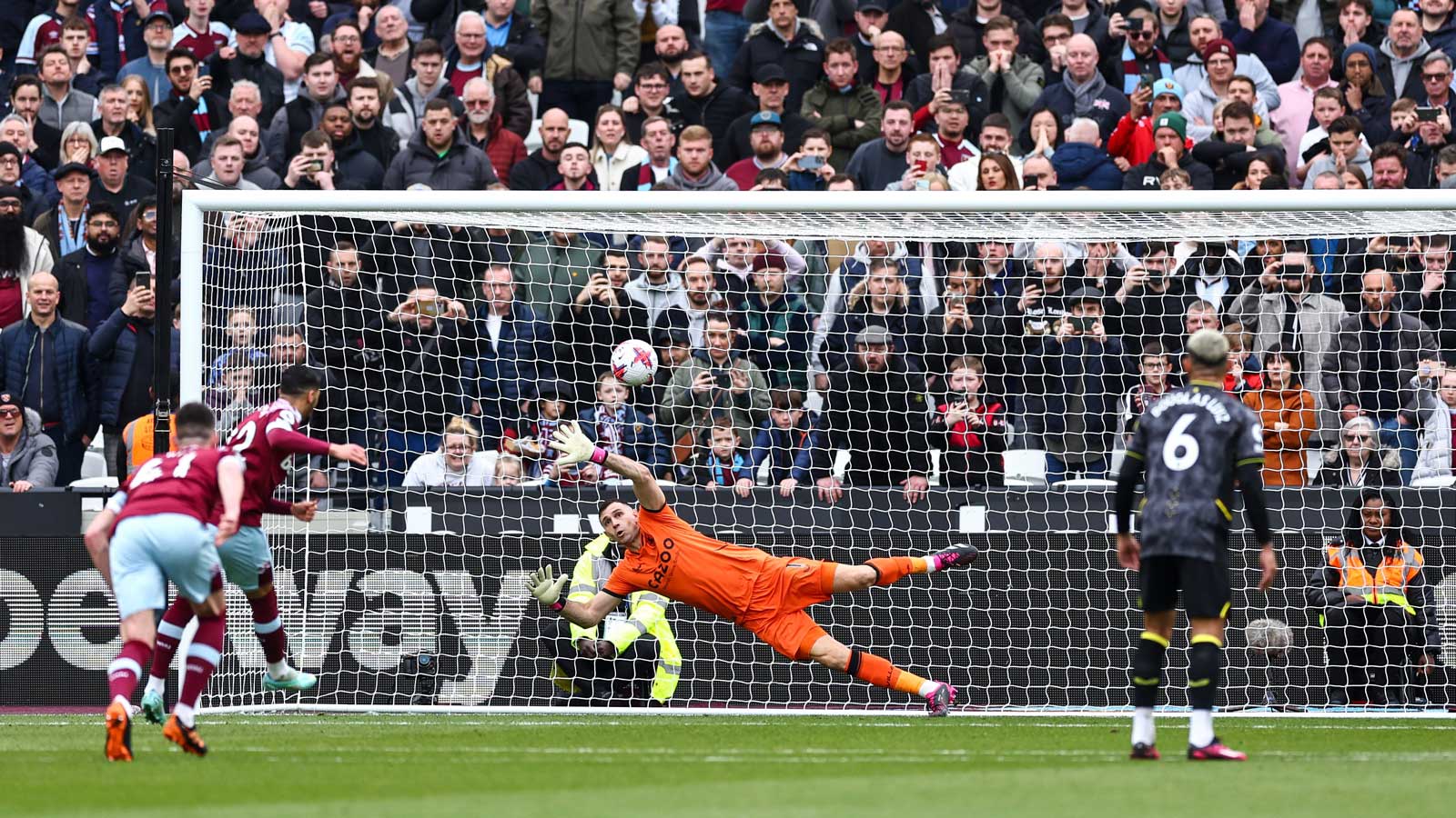 Saïd Benrahma scores against Aston Villa