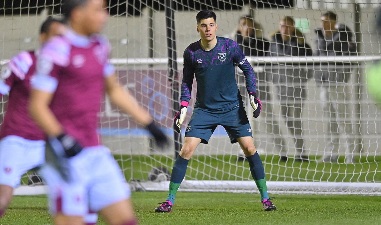 Hegyi in action with the U21s