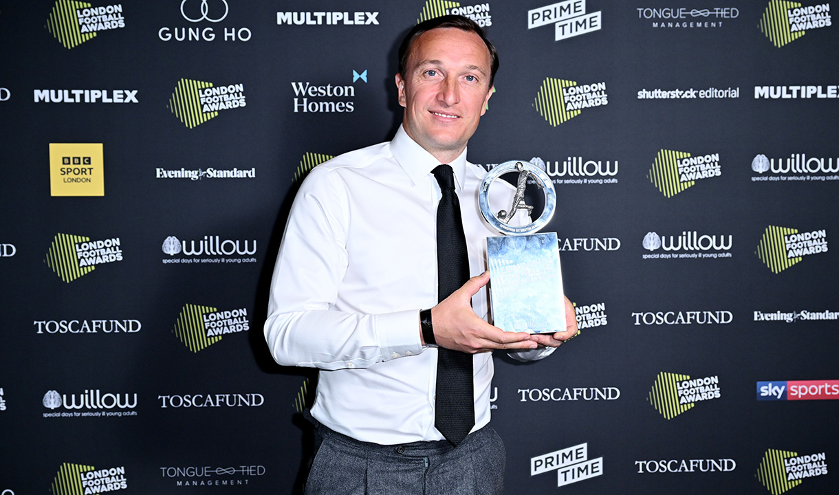 Mark Noble honoured for Outstanding Contribution to London