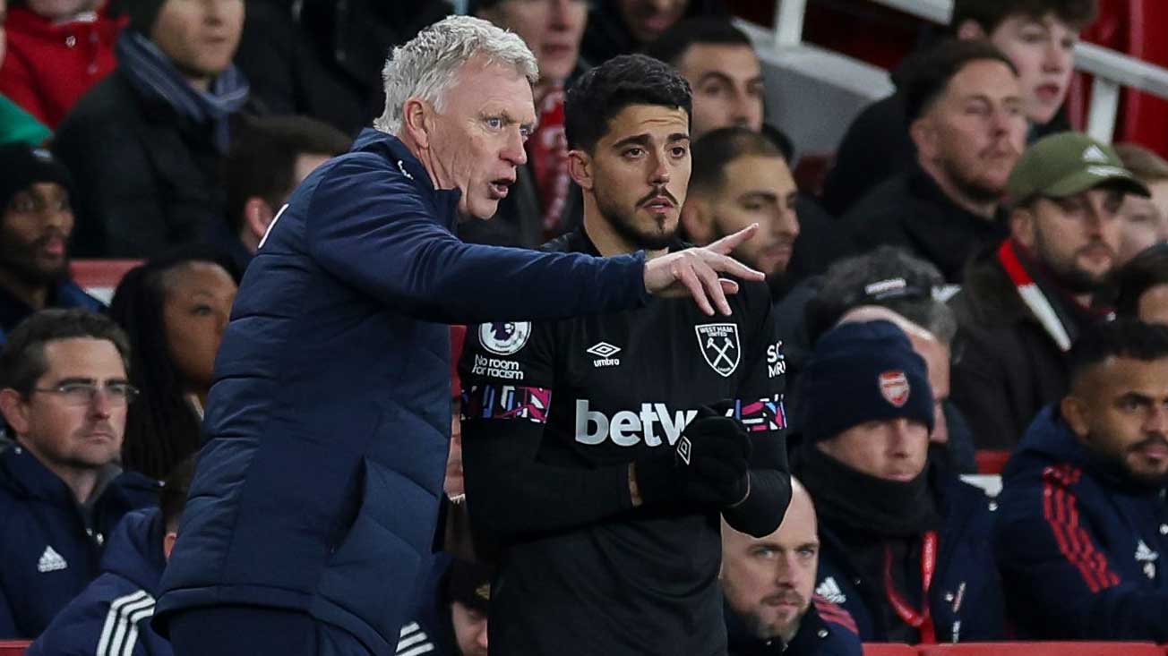 David Moyes and Pablo Fornals