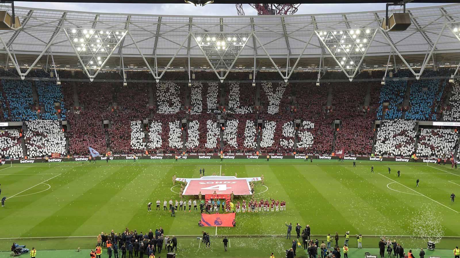 The Billy Bonds Stand opening against Newcastle United