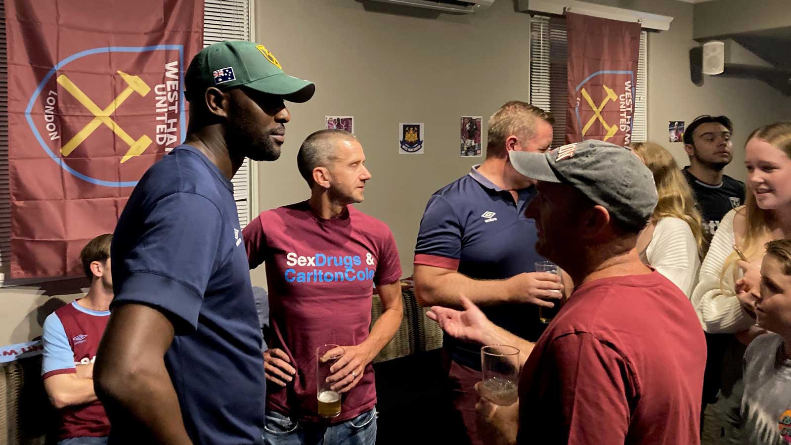 Carlton Cole with the Perth Hammers