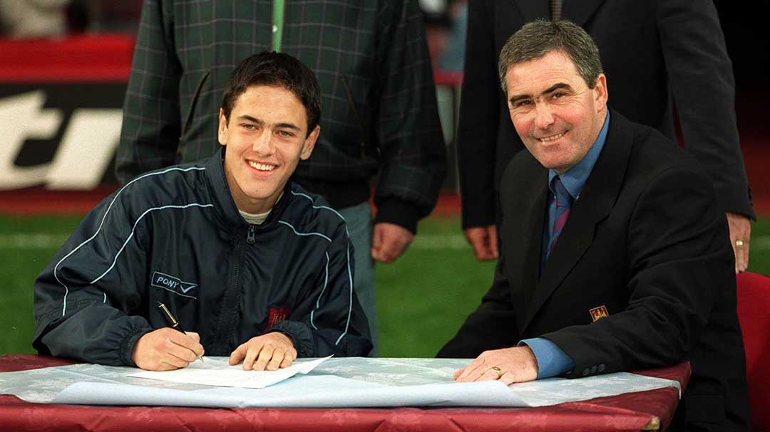Signing Joe Cole's first professional contract