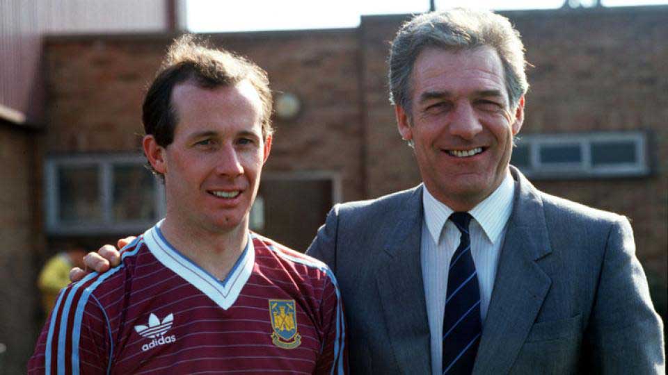 John Lyall brought Liam Brady to West Ham in March 1987