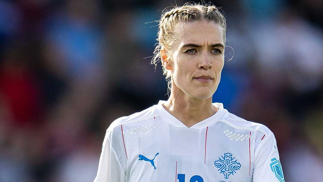 Danish soccer star Stine Larsen in images