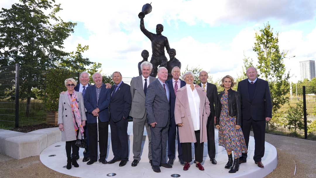 Alan attended the unveiling of the European Champions statue in 2021