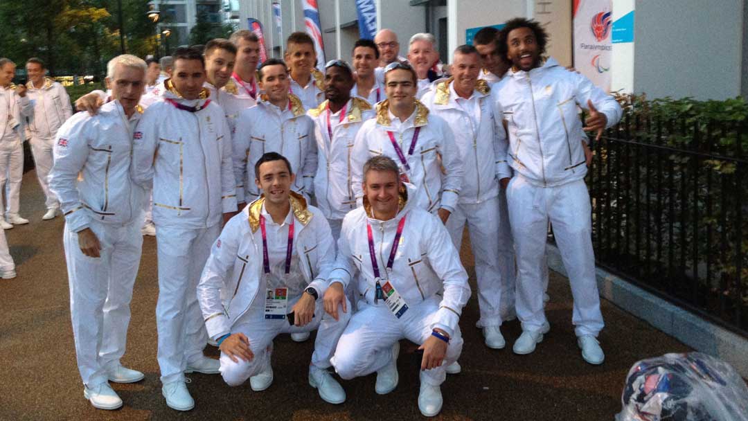 Dr Weiler with Team GB paralympians at London 2012